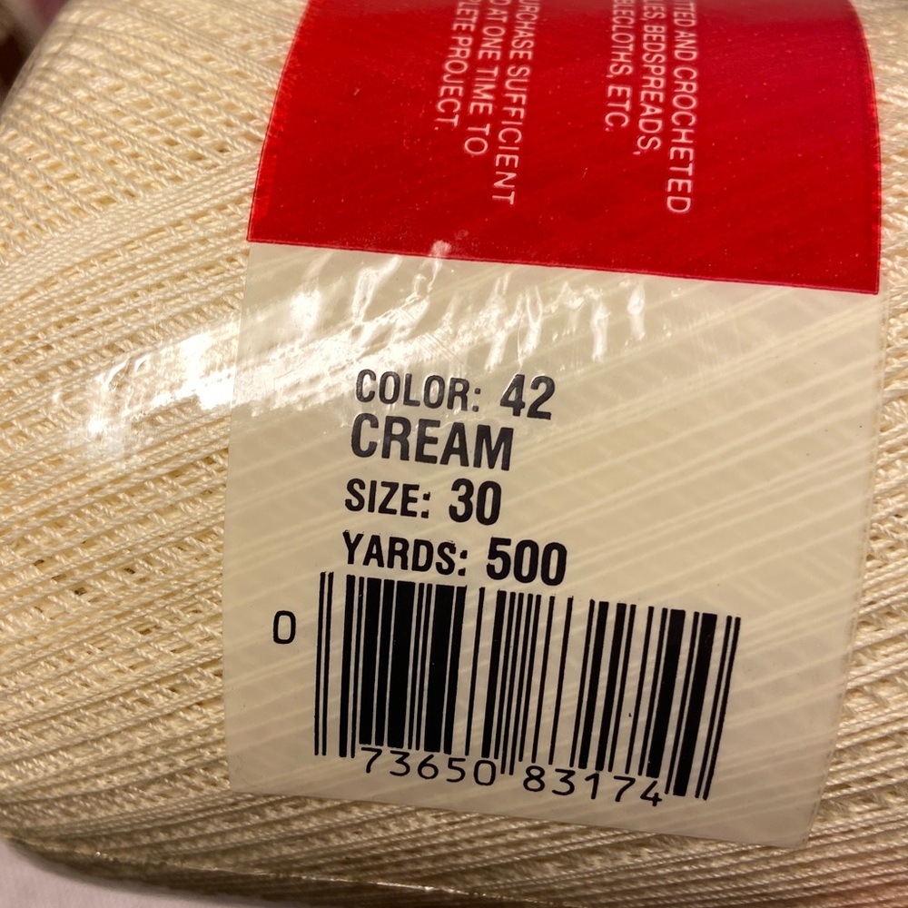 Pink and Cream Crochet Thread Set (new) - Picture 8 of 10